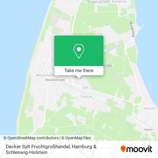 Карта Decker Sylt Fruchtgroßhandel