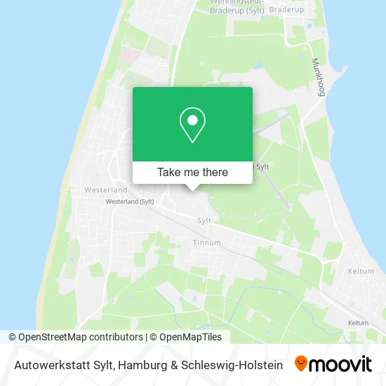 Карта Autowerkstatt Sylt