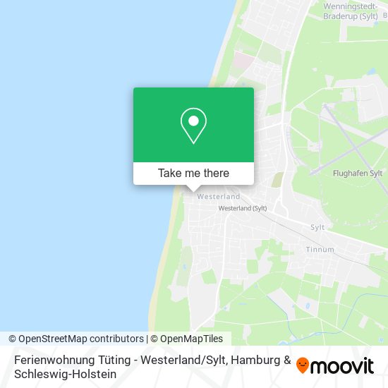 Карта Ferienwohnung Tüting - Westerland / Sylt