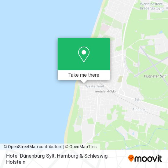 Карта Hotel Dünenburg Sylt