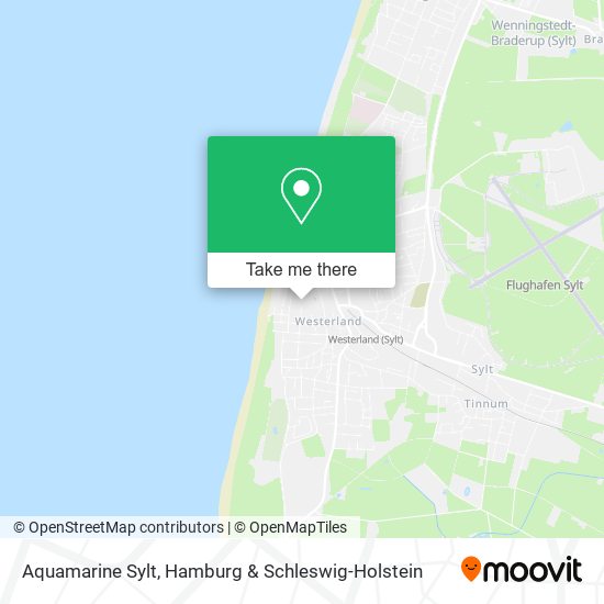 Aquamarine Sylt map