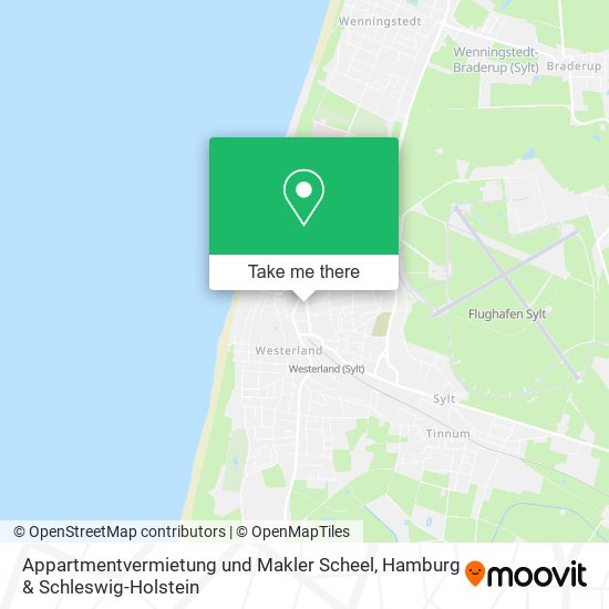 Карта Appartmentvermietung und Makler Scheel