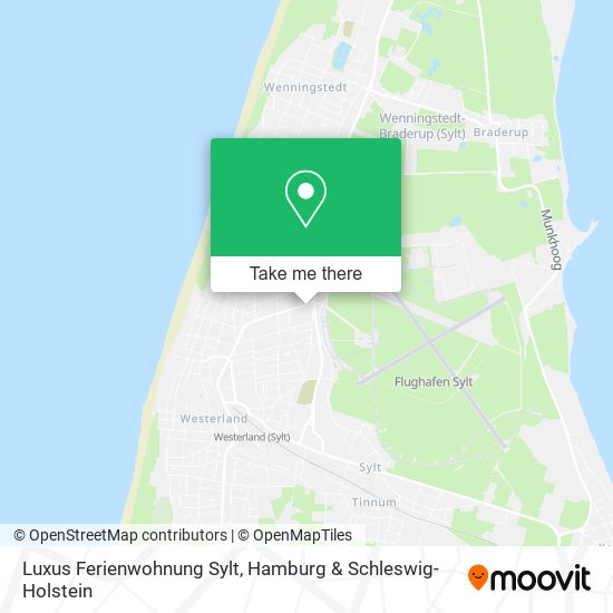 Карта Luxus Ferienwohnung Sylt