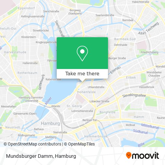 Mundsburger Damm map