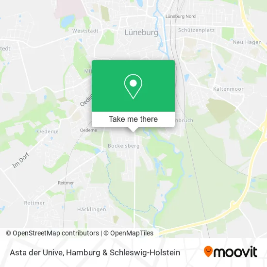 Карта Asta der Unive