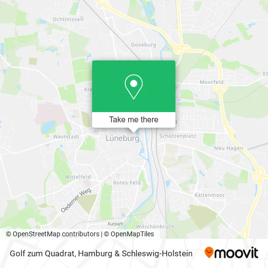 Карта Golf zum Quadrat