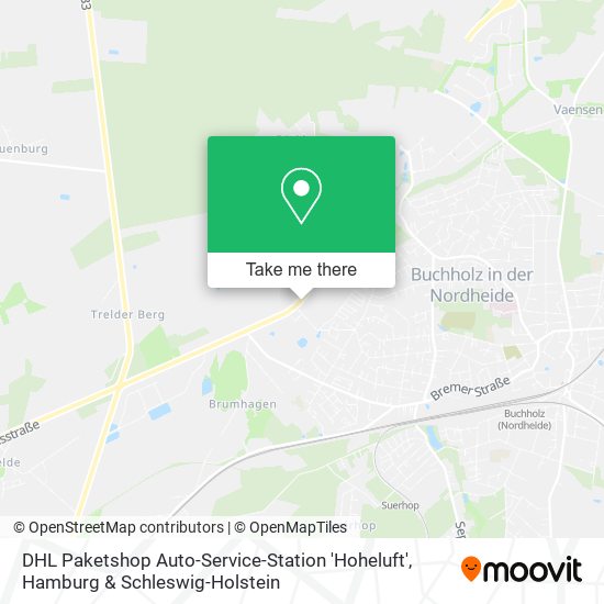 DHL Paketshop Auto-Service-Station 'Hoheluft' map