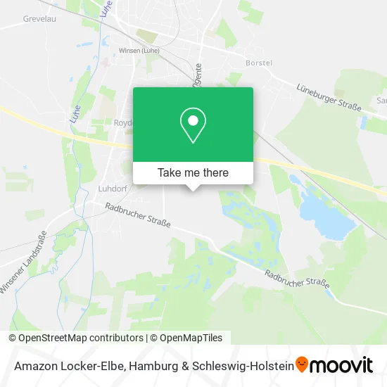 Карта Amazon Locker-Elbe