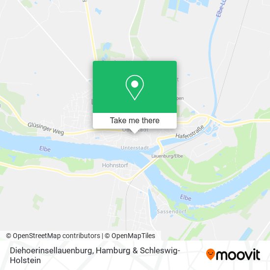 Карта Diehoerinsellauenburg