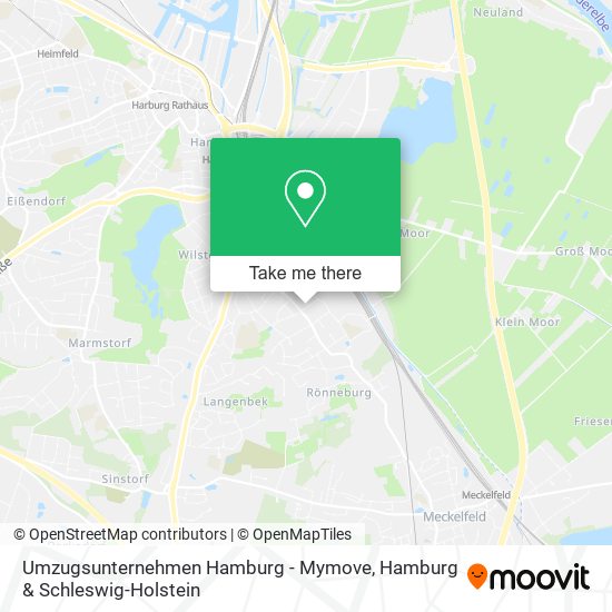 Umzugsunternehmen Hamburg - Mymove map