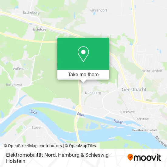 Карта Elektromobilität Nord