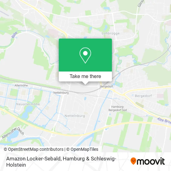 Карта Amazon Locker-Sebald