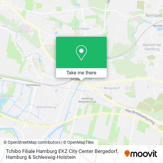 Tchibo Filiale Hamburg EKZ City Center Bergedorf map