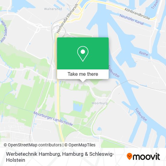 Werbetechnik Hamburg map