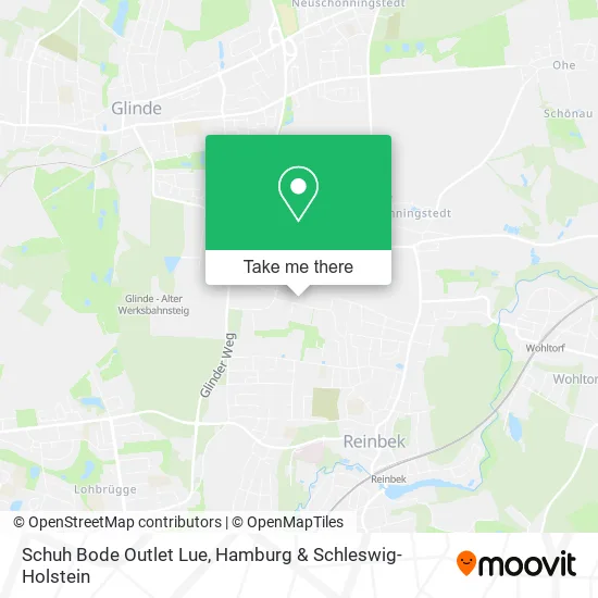 Карта Schuh Bode Outlet Lue