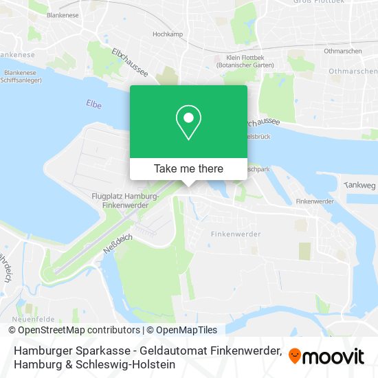 Карта Hamburger Sparkasse - Geldautomat Finkenwerder