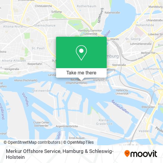 Merkur Offshore Service map