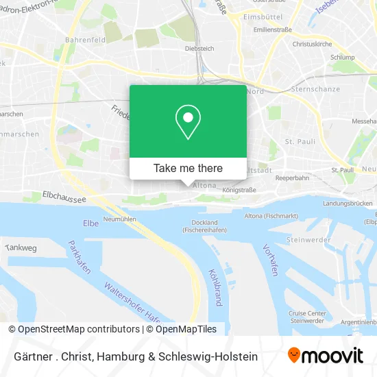 Карта Gärtner . Christ