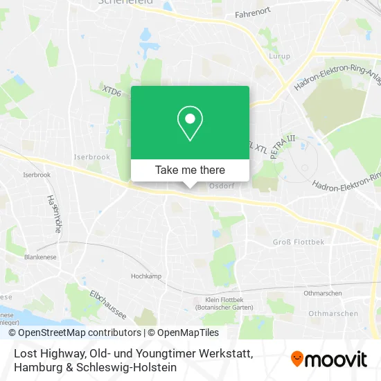 Карта Lost Highway, Old- und Youngtimer Werkstatt