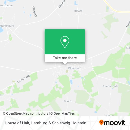 House of Hair map