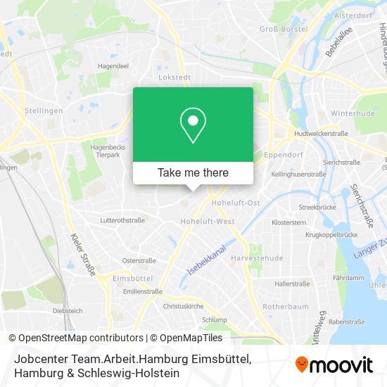 Jobcenter Team.Arbeit.Hamburg Eimsbüttel map