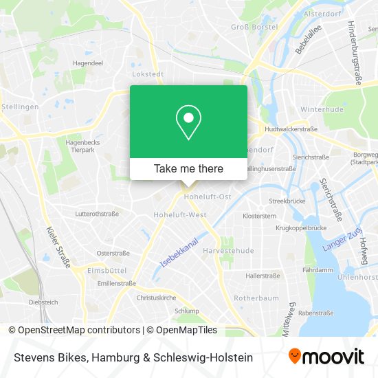 Stevens Bikes map