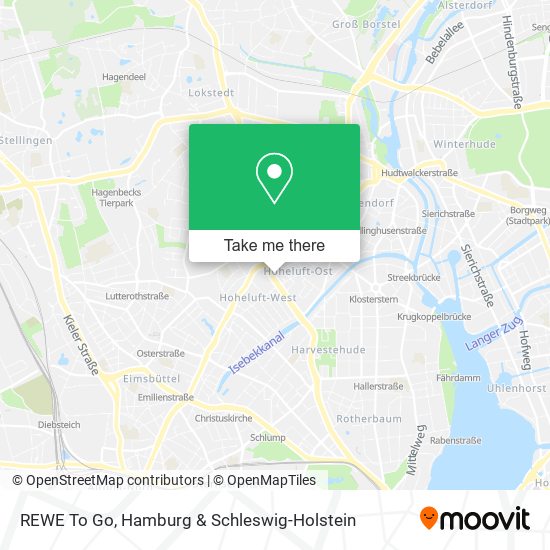 REWE To Go map