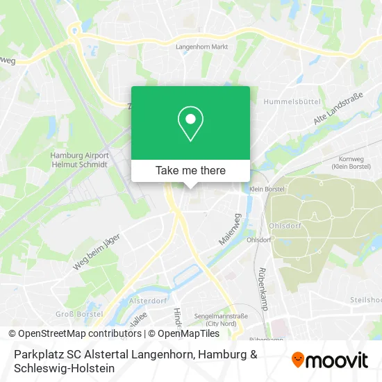 Карта Parkplatz SC Alstertal Langenhorn