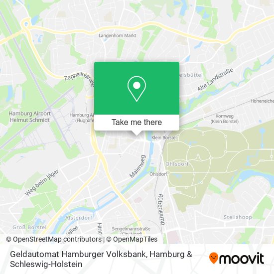 Geldautomat Hamburger Volksbank map