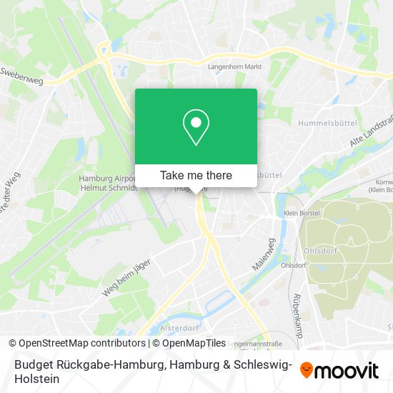 Budget Rückgabe-Hamburg map