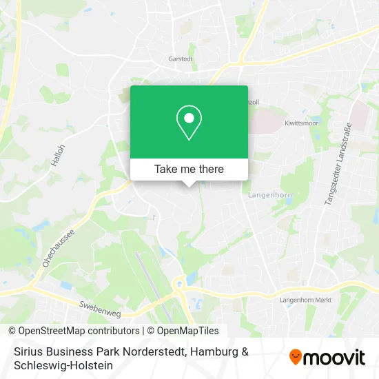 Карта Sirius Business Park Norderstedt