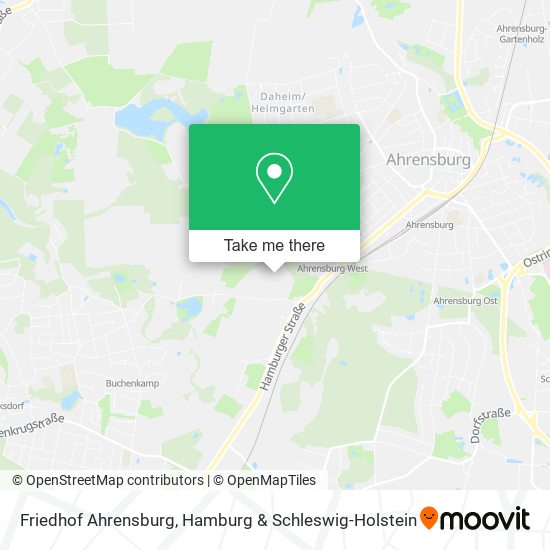 Friedhof Ahrensburg map