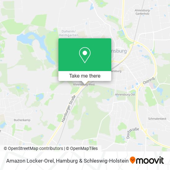 Amazon Locker-Orel map