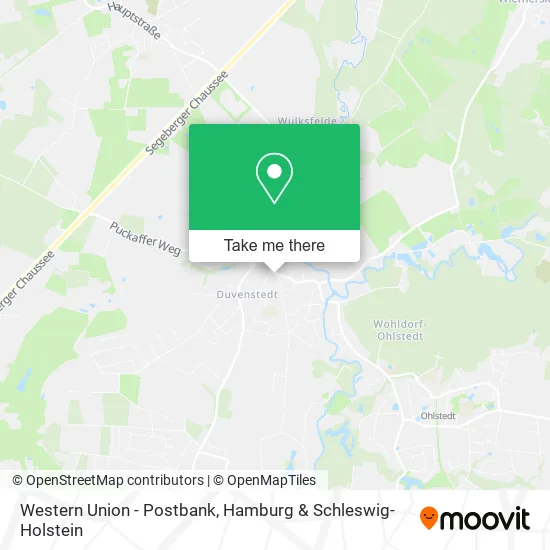 Карта Western Union - Postbank