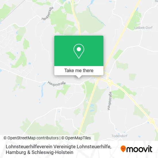 Карта Lohnsteuerhilfeverein Vereinigte Lohnsteuerhilfe