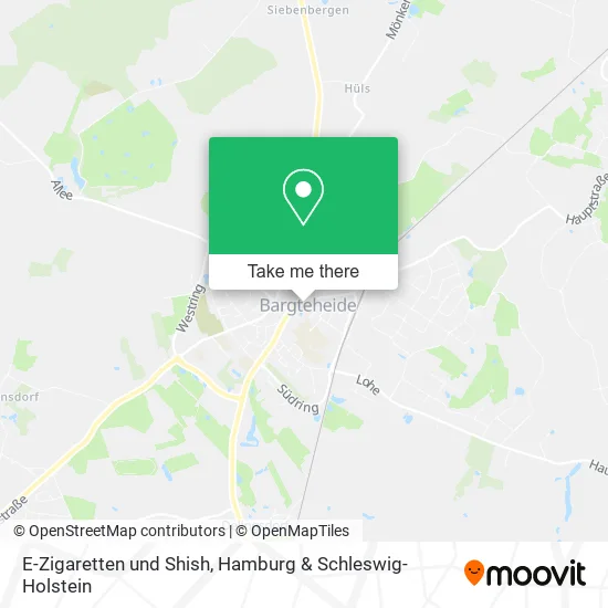 Карта E-Zigaretten und Shish