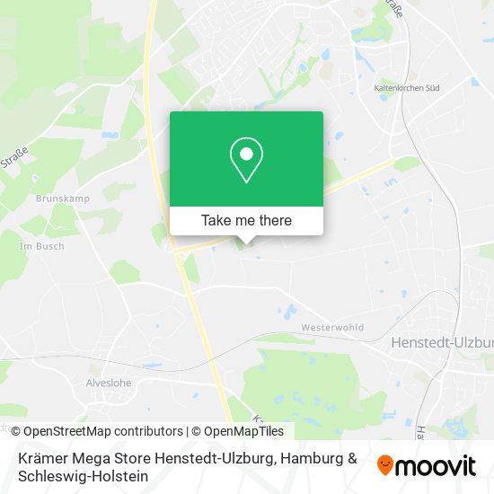 Krämer Mega Store Henstedt-Ulzburg map