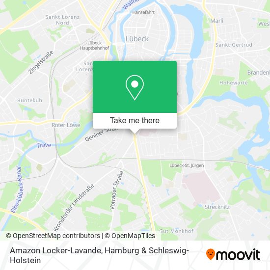 Amazon Locker-Lavande map