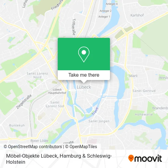 Карта Möbel-Objekte Lübeck