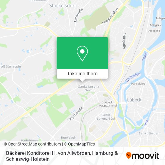 Bäckerei Konditorei H. von Allwörden map