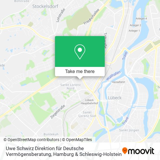 Uwe Schwirz Direktion für Deutsche Vermögensberatung map