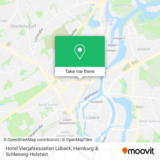 Hotel Vierjahreszeiten Lübeck map