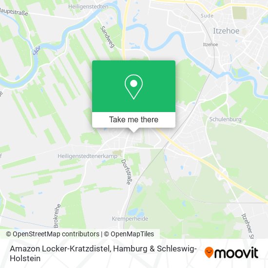 Amazon Locker-Kratzdistel map