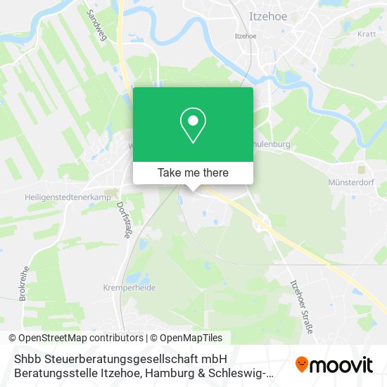 Shbb Steuerberatungsgesellschaft mbH Beratungsstelle Itzehoe map
