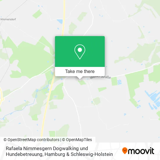 Карта Rafaela Nimmesgern Dogwalking und Hundebetreuung