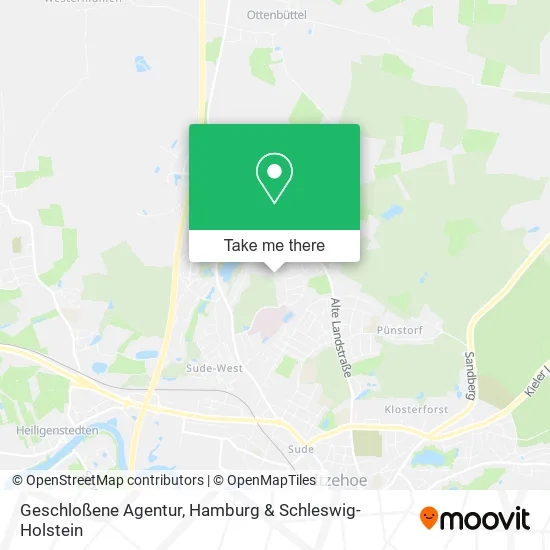 Карта Geschloßene Agentur