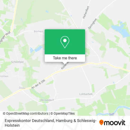 Карта Expresskontor Deutschland