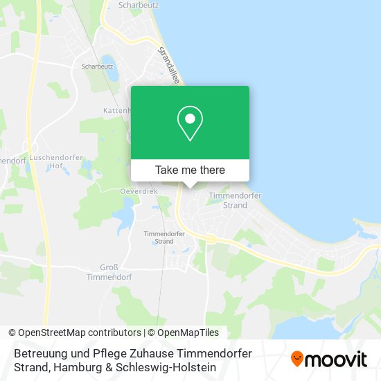 Карта Betreuung und Pflege Zuhause Timmendorfer Strand