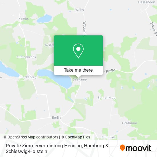 Private Zimmervermietung Henning map