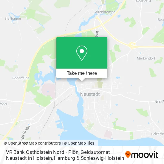 Карта VR Bank Ostholstein Nord - Plön, Geldautomat Neustadt in Holstein